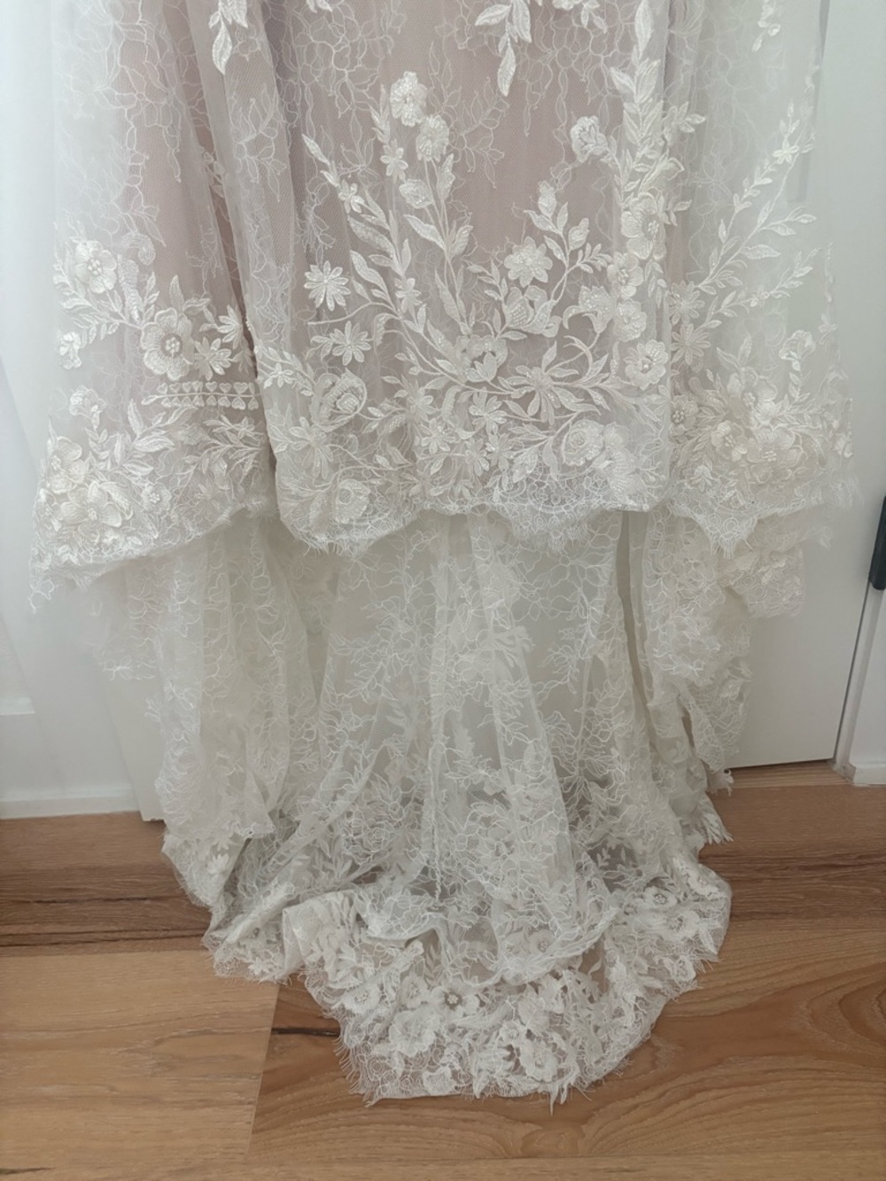 Wtoo by Watters Bettina Strapless Corset All-Over Lace Wedding Gown - Picture 5 of 16